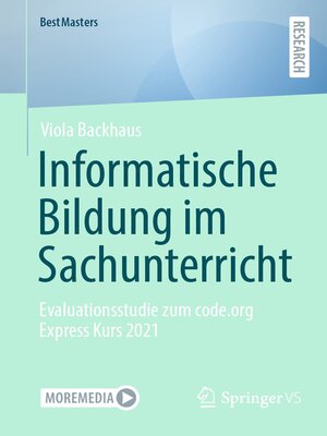 cover image of Informatische Bildung im Sachunterricht